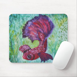 Tapis De Souris Aquarelle de Betta fish