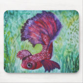 Tapis De Souris Aquarelle de Betta fish (Devant)