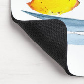 Tapis De Souris Aquarelle de fruit jaune citron (Coin)