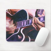 Tapis De Souris Aquarelle de joueur de guitare de "virtuose" (Avec souris)