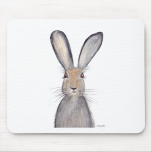 Tapis De Souris Aquarelle de lapin lièvre