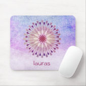 Tapis De Souris Aquarelle de Lotus Fleur Méditation Yoga (Avec souris)