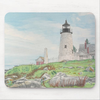 Tapis De Souris Aquarelle de Pemaquid Point