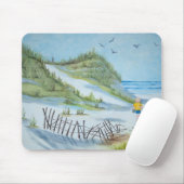 Tapis De Souris aquarelle de plage et d'enfant (Avec souris)