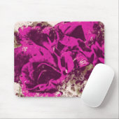 Tapis De Souris Aquarelle de Rose pourpre Mousepad (Avec souris)
