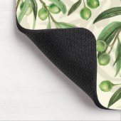 Tapis De Souris Aquarelle des branches d'olive (Coin)