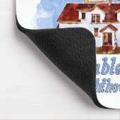 Tapis De Souris Aquarelle du phare de Big Sable Point - Michigan (Coin)