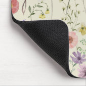 Tapis De Souris Aquarelle féminine fleur sauvage Florale été (Coin)