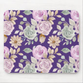 Tapis De Souris Aquarelle Fleurs sans joint (Devant)