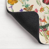 Tapis De Souris Aquarelle Fleurs sauvages & papillons Jardin Flora (Coin)