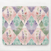 Tapis De Souris Aquarelle Florale (Devant)