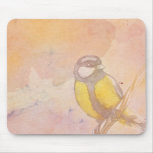 Tapis De Souris Aquarelle Flying Bird