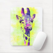 Tapis De Souris Aquarelle Giraffe 2 (Avec souris)