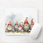 Tapis de souris aquarelle Gnomes (Avec souris)