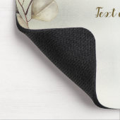 Tapis De Souris Aquarelle Golden Eucalyptus Foliage brillant éléga (Coin)