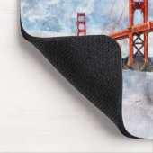 Tapis De Souris Aquarelle Golden Gate Bridge à San Francisco (Coin)