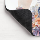 Tapis De Souris Aquarelle Halloween Squelette Mousepad (Coin)