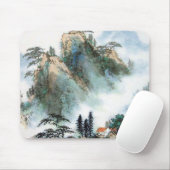 Tapis De Souris Aquarelle japonaise de montagne (Avec souris)