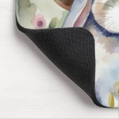 Tapis De Souris Aquarelle Lapin de Pâques (Coin)