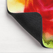 Tapis De Souris Aquarelle magnifique art rose abstrait (Coin)