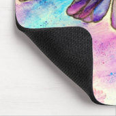 Tapis De Souris Aquarelle Mélange Papillons colorés (Coin)