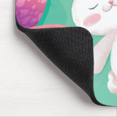Tapis De Souris Aquarelle mignonne | Mousepad de lapin de Pâques (Coin)