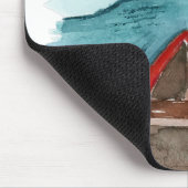 Tapis De Souris Aquarelle Moderne Nature Voir La Devis Mondiale (Coin)