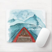 Tapis De Souris Aquarelle Moderne Nature Voir La Devis Mondiale (Avec souris)