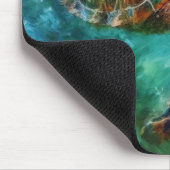 Tapis De Souris Aquarelle Natation Tortue de mer (Coin)