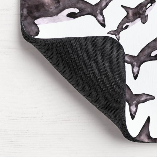 Tapis De Souris Aquarelle Orca (Coin)