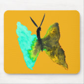 Tapis De Souris Aquarelle papillon aqua joli (Devant)