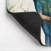 Tapis De Souris Aquarelle Parakee bleu Eucalyptus Tree (Coin)