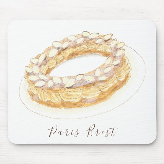 Tapis De Souris Aquarelle Paris-Brest (Devant)