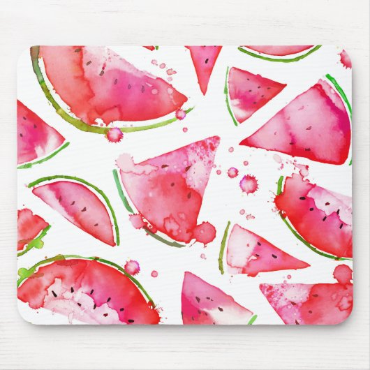 Tapis De Souris Aquarelle pastèque 1 (Devant)