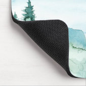 Tapis De Souris Aquarelle Paysage mignonne Forêt forestière Fox (Coin)