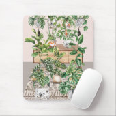 Tapis De Souris Aquarelle Plantes tropicales (Avec souris)
