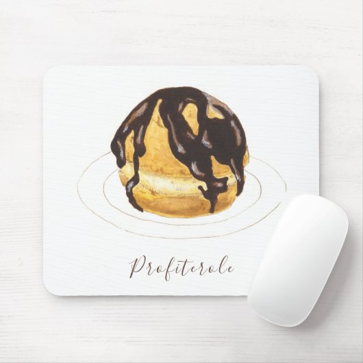 Tapis De Souris Aquarelle profiterole (Avec souris)