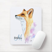 Tapis De Souris Aquarelle Red Fox personnalisée (Avec souris)