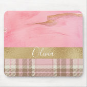 Tapis De Souris Aquarelle rose (Devant)