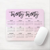 Tapis De Souris Aquarelle rose moderne du calendrier | de la (Avec souris)