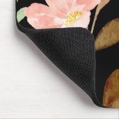 Tapis De Souris Aquarelle rose monogramme (Coin)