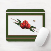 Tapis De Souris Aquarelle Rouge (Avec souris)