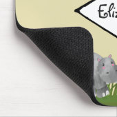 Tapis De Souris Aquarelle Safari Jungle Illustration animale (Coin)