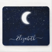 Tapis De Souris Aquarelle Sky Celestial Moon Stars (Devant)