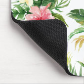 Tapis De Souris Aquarelle Tropical Floral Motif Personnalisé (Coin)