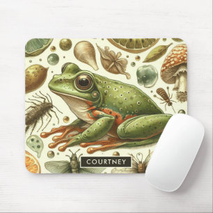 Tapis De Souris Aquarelle vintage de grenouille