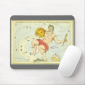 Tapis De Souris Aquarius, Constellation Vintage, miroir d'Urania (Avec souris)