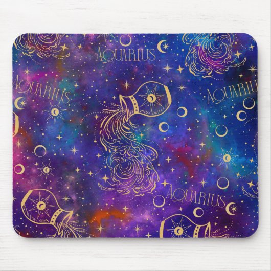 Tapis De Souris Aquarius Galaxy Mousepad (Devant)