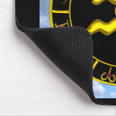 TAPIS DE SOURIS AQUARIUS /GOLD ZODIAC BIJOU D'ANNIVERSAIRE (Coin)