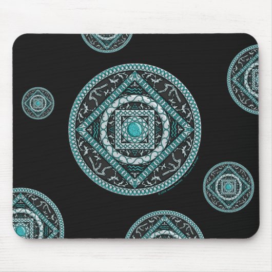 Tapis De Souris Aquarius Mandala Mousepad (Devant)